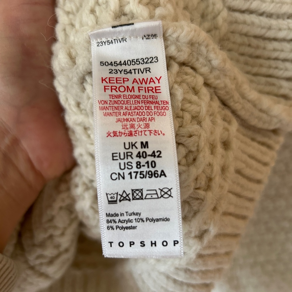 Like New! TopShop Wrap Cardigan M - Picture 4 of 4